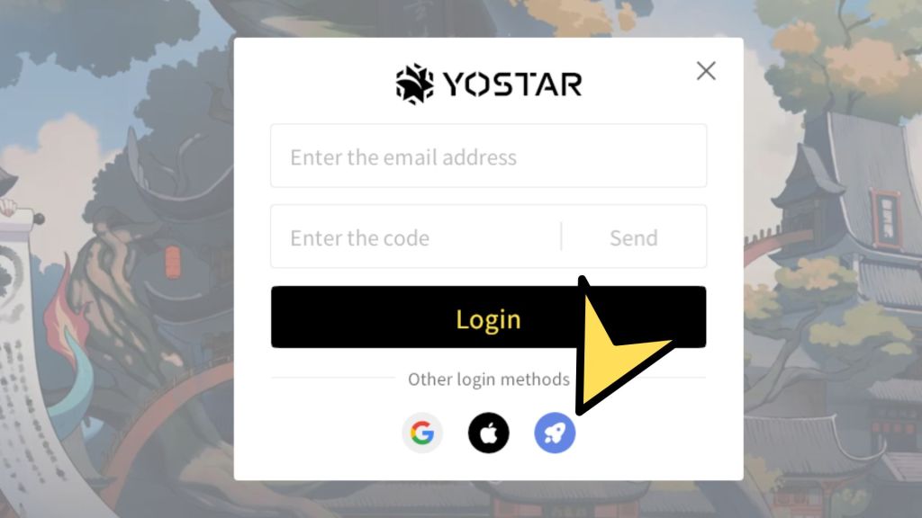 Tela de título de Stella Sora mostrando a conta de convidado como opção de login.