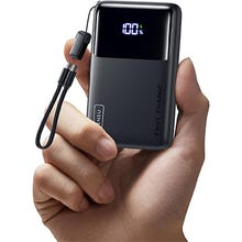   Iniu 10.000mAh 45W USB Power Bank com cordão de cabo USB tipo C removível
