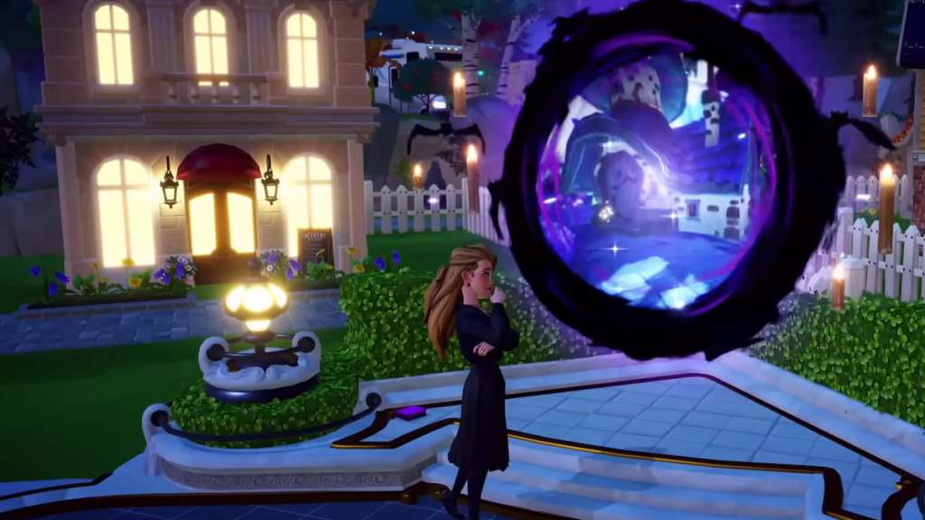 portal flutuante assombrado do festival em DDV