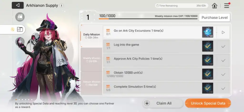 Uma captura de tela do Season Pass em CZN.