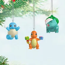 Pokémon - Squirtle, Charmander, Bulbasaur, conjunto de 3