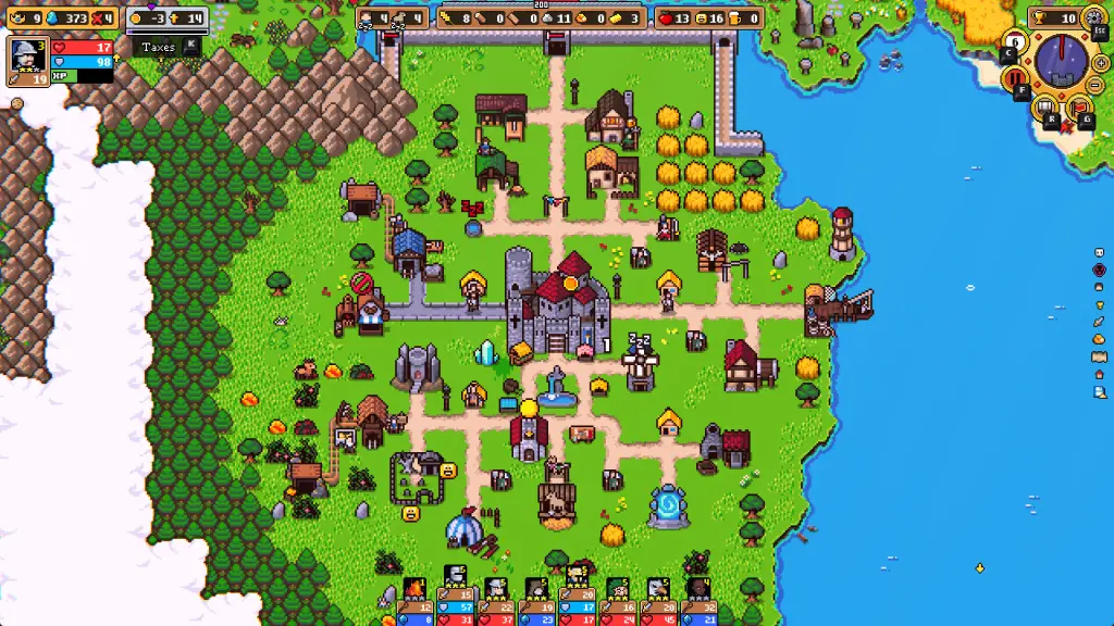Um reino em Super Fantasy Kingdom