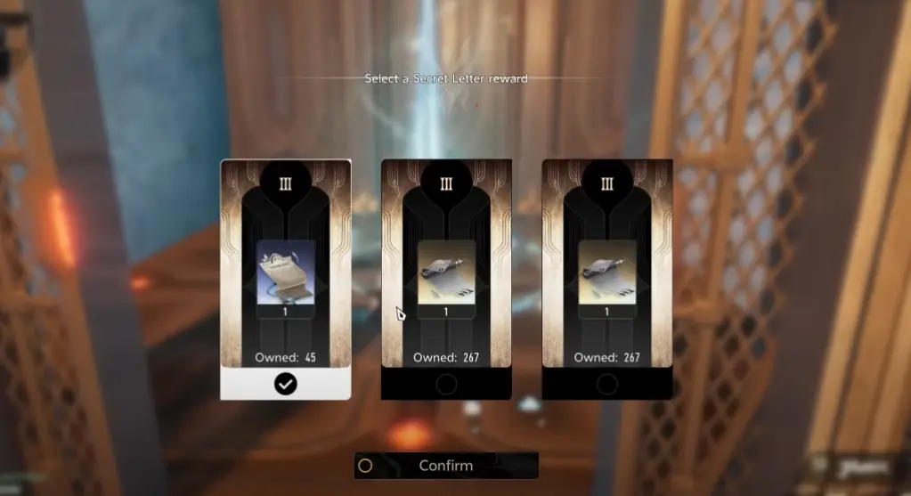 Cartas secretas em Duet Night Abyss