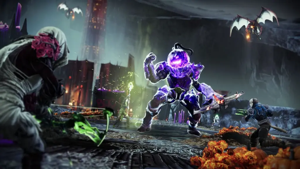 Um Sem Cabeça nos Altares Assombrados em Destiny 2.