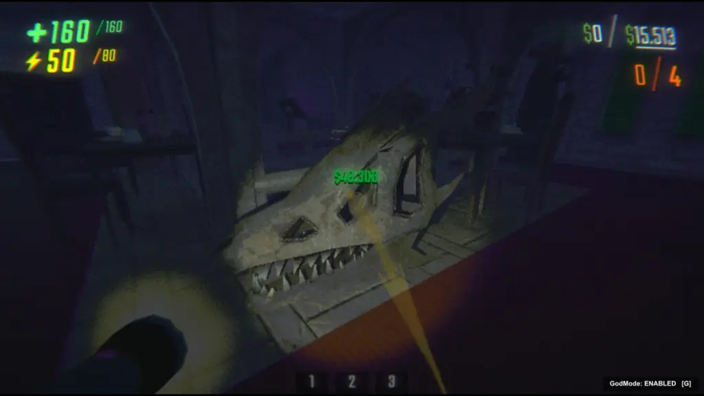 Uma caveira de dragão na Academia Swiftbroom