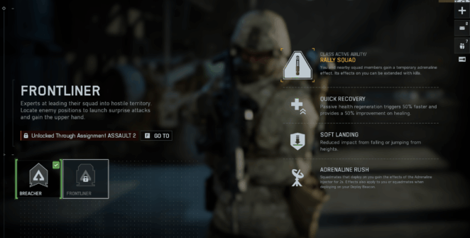 Classe Frontliner no Battlefield 6