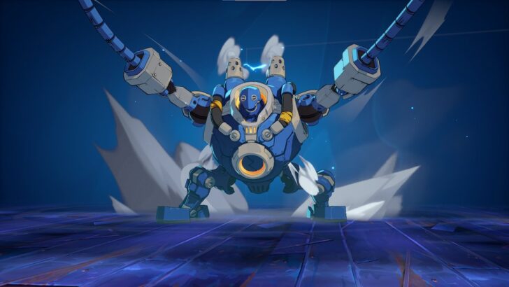 Blitzcrank usando um ataque especial em 2XKO