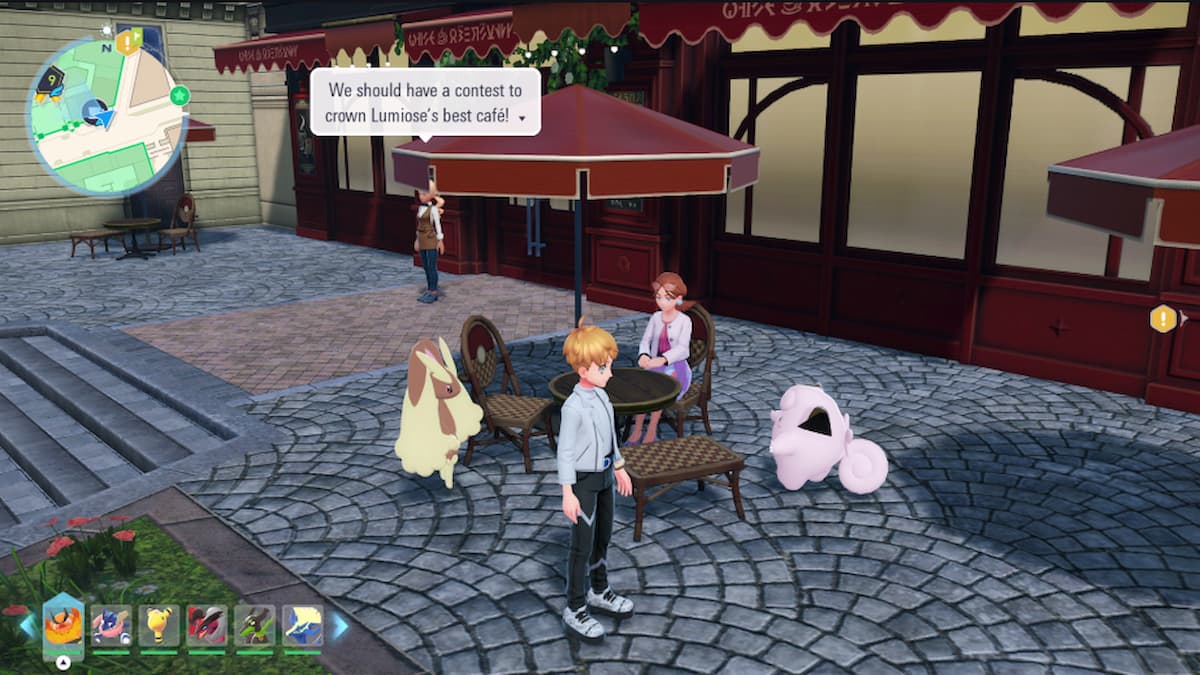 NPC que presenteia você com o item Soothe Bell em Legends ZA