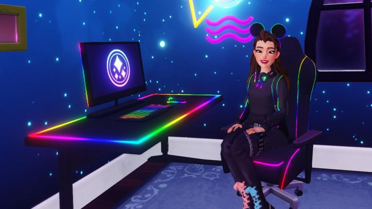 Usando Twitch Twitch Drops em computador RGB no Disney Dreamlight Valley