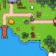Jester em uma das ilhas de viagem no Super Fantasy Kingdom