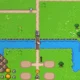 O herói em Super Fantasy Kingdom ao lado de um cachorro
