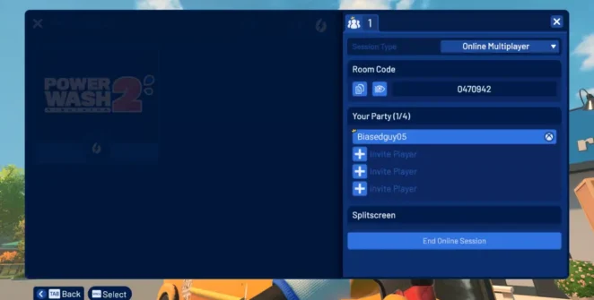 Tela de matchmaking online do PowerWash Simulator 2