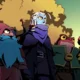 Absolum todos os quatro personagens jogáveis ​​Karl, Galandra, Brome e Cider