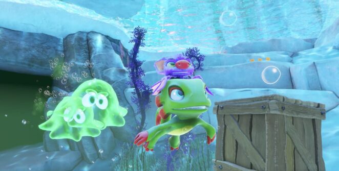 Jogabilidade de natação Yooka-Replaylee