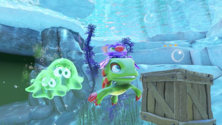 Jogabilidade de natação Yooka-Replaylee