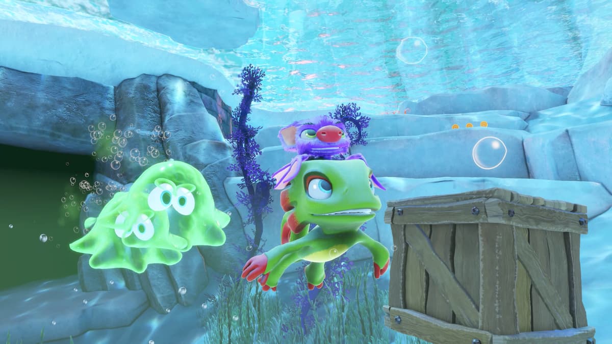 Jogabilidade de natação Yooka-Replaylee