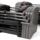 Conjunto de halteres ajustáveis ​​PowerBlock EXP Stage 1 (5 a 50 libras)