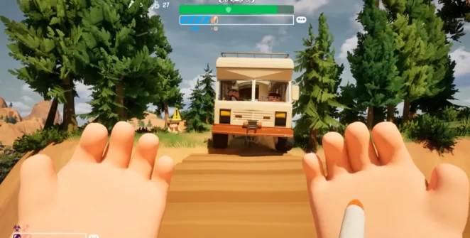 Seu RV com seus amigos dirigindo em RV There Yet