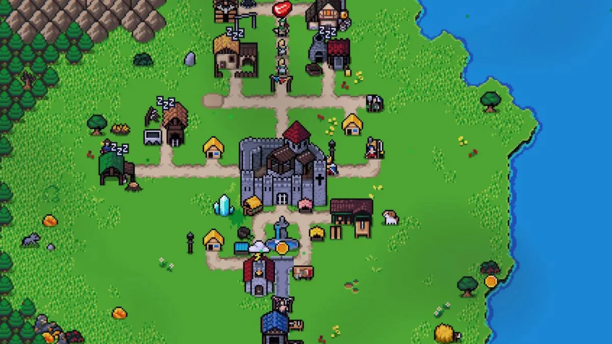 O reino principal em Super Fantasy Farm
