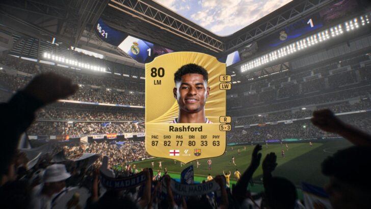 Rashford como um dos melhores jogadores para usar no Born to Shine Evolution no FC 26