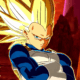 Super Saiyan 3 Vegeta cruzando os braços em Dragon Ball Sparking Zero.