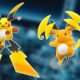 A arte principal mostra Mega Raichu X e Mega Raichu Y
