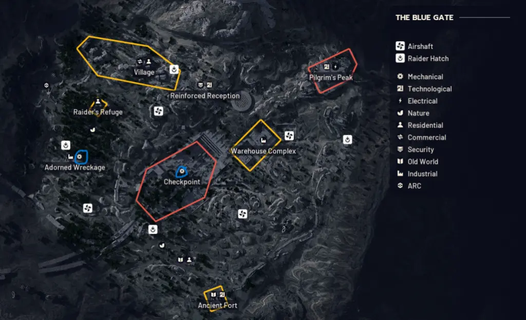 Locais de ferramentas enferrujadas em ARC Raiders