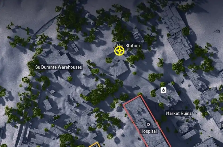 Localização do cache de armas de espionagem industrial ARC Raiders