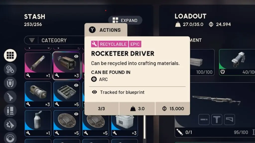 Motorista Rocketeer em ARC Raiders