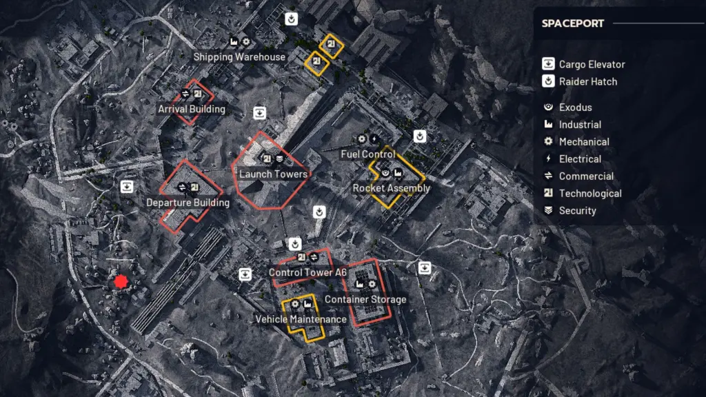 Localização do bunker oculto