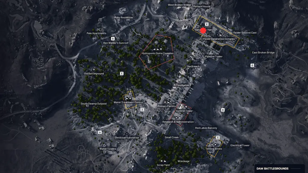 Localização da sala do gerador em ARC Raiders