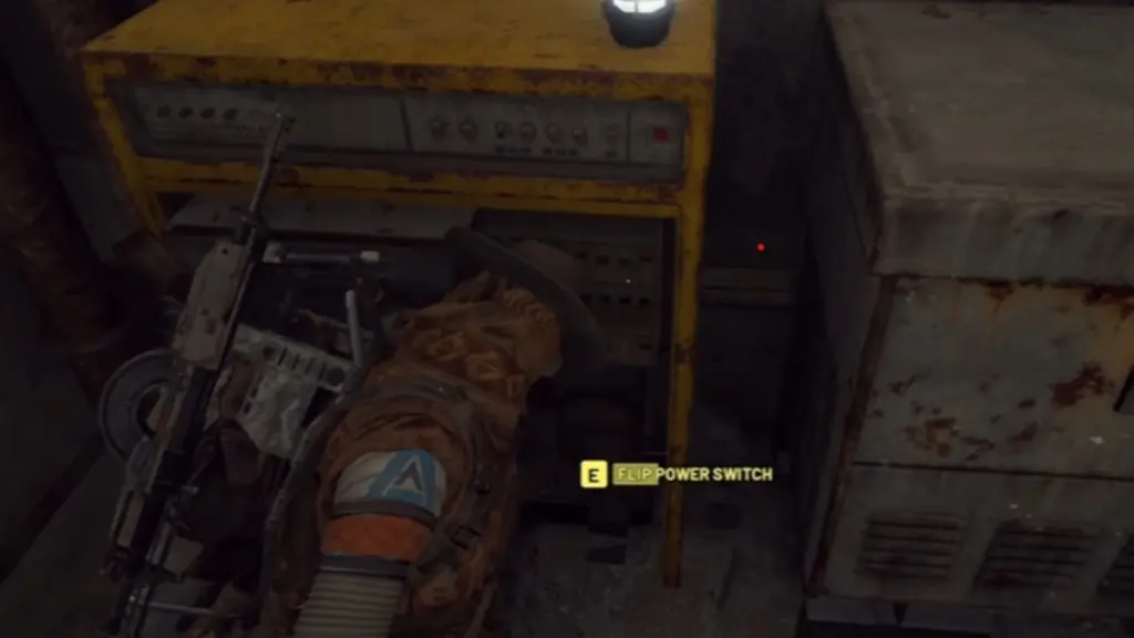 Interruptor de energia perto da sala do gerador em ARC Raiders