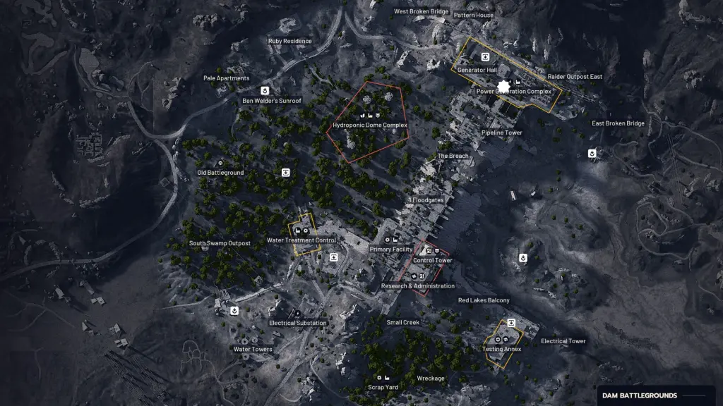 Localização do Complexo de Geração de Energia em ARC Raiders