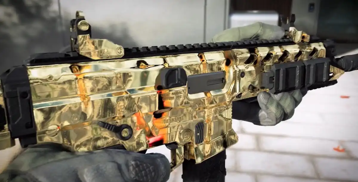 Camuflagem da campanha BO7 Molten Gold