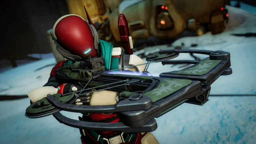 Um guardião empunha a besta de submersão em Destiny 2.