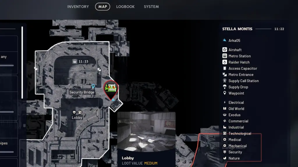 Sala de segurança em ARC Raiders