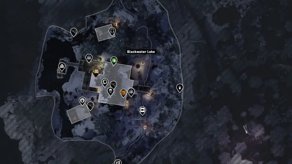 Localização da lata de pulverização em Blackwater Lake