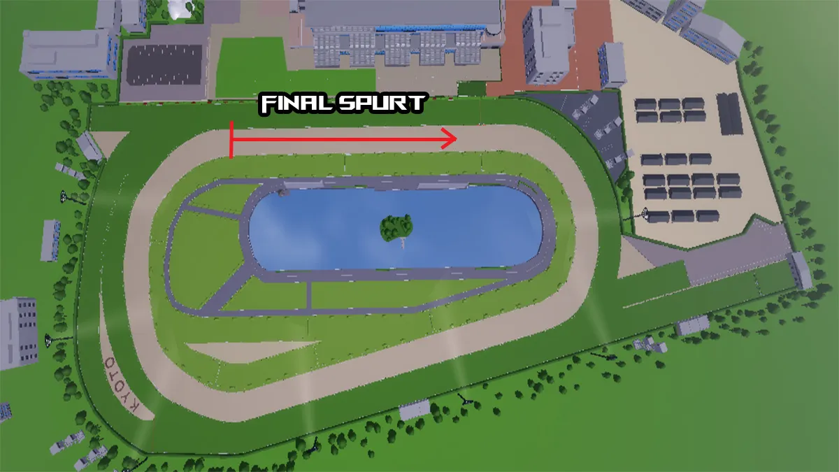 guia do jato final do mapa de corrida