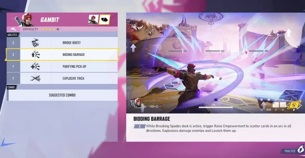 Habilidades do Marvel Rivals Gambit