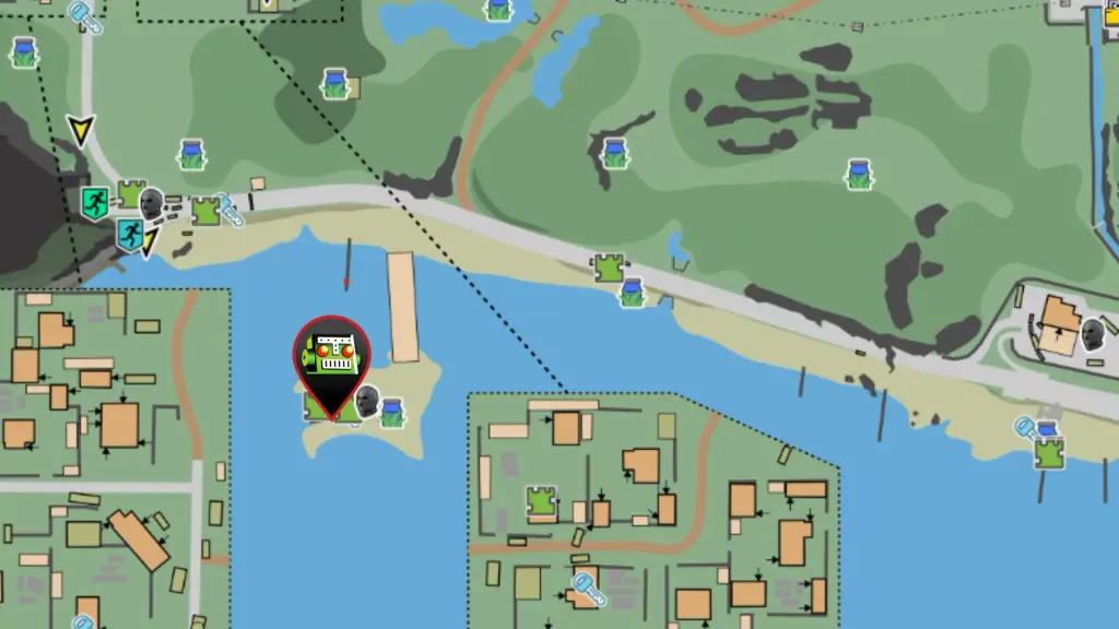 Localização da ilha Scav em Escape from Tarkov