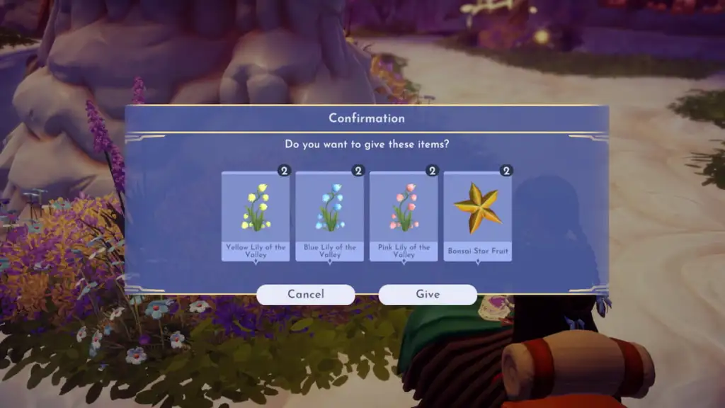 Itens Pixie acres para Tinker Bell no Disney Dreamlight Valley