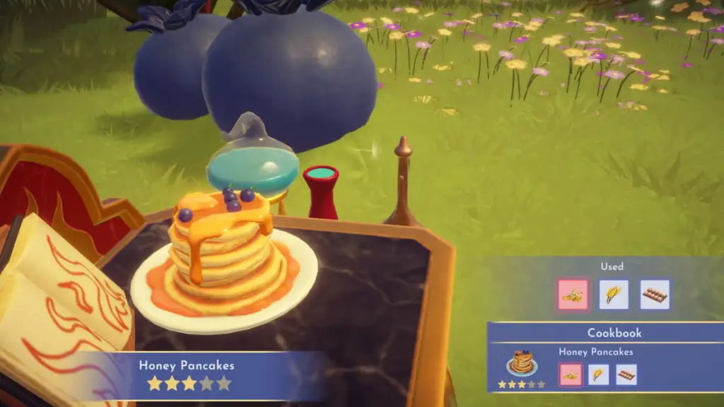 Panquecas de mel no Disney Dreamlight Valley
