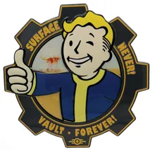 Placa de resina Fallout Vault Boy