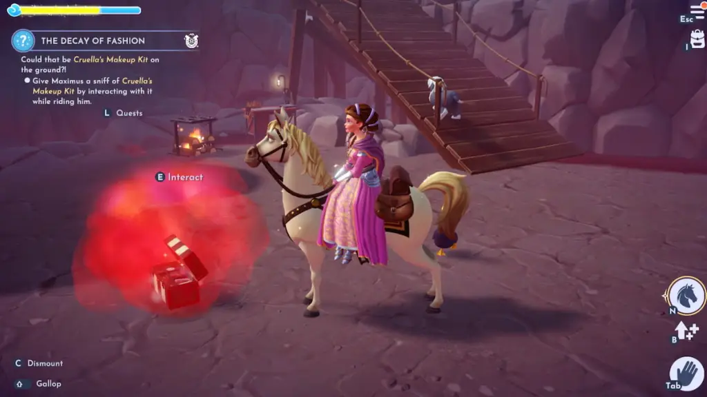 Encontrando a pista de Cruella no Disney Dreamlight Valley
