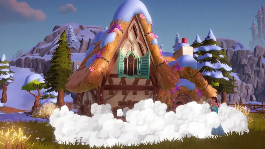 Construindo a casa da Branca de Neve no Disney Dreamlight Valley