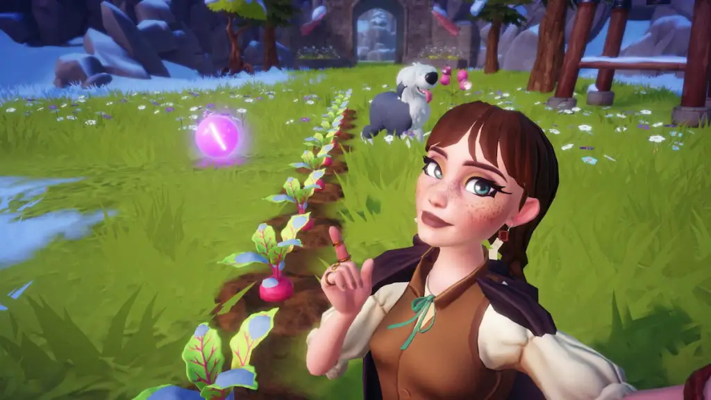 Cultivo de beterraba no Disney Dreamlight Valley