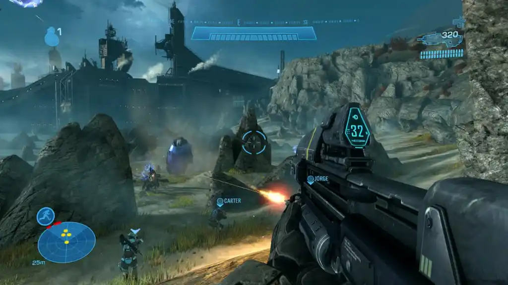 Captura de tela do Halo MCC