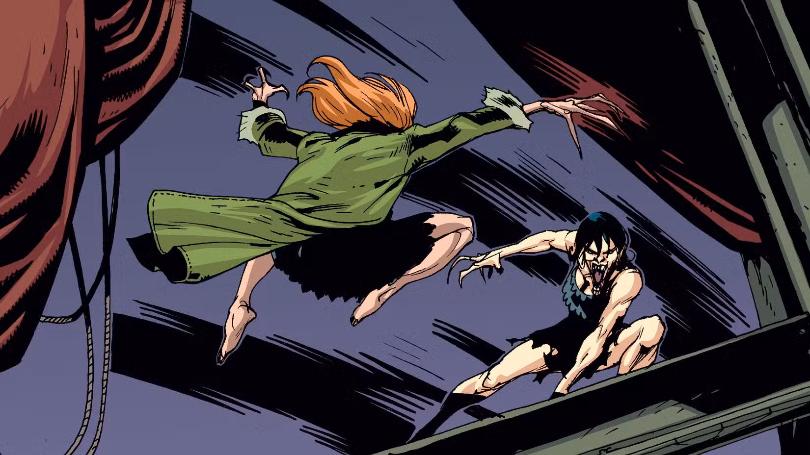 Pearl Jones luta contra Hattie Hargrove em Vampiro Americano