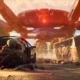 ARC Raiders se escondendo do tanque ARC gigante