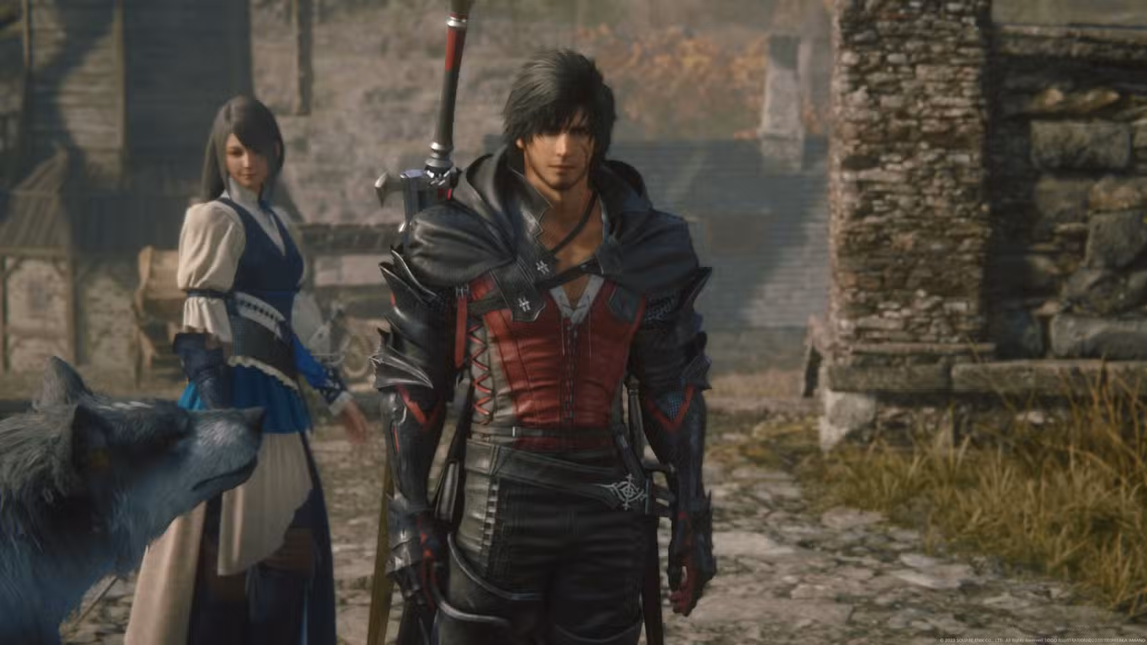 Jill, Clive e Torgal em FF16